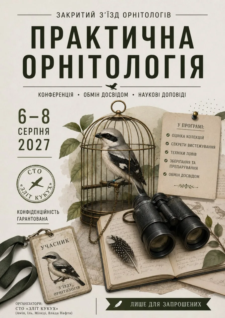 Афіша події «РГ Практична орнітологія»